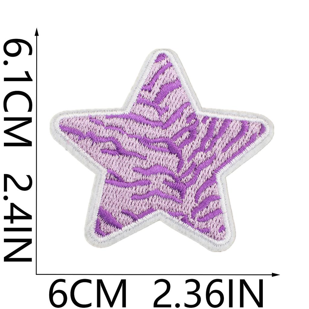 Pink Love Letter Embroidery Cloth Sticker Cartoon Sunflower Patch Sticker Bag Decoration Blue Smiley Face Embroidery Label