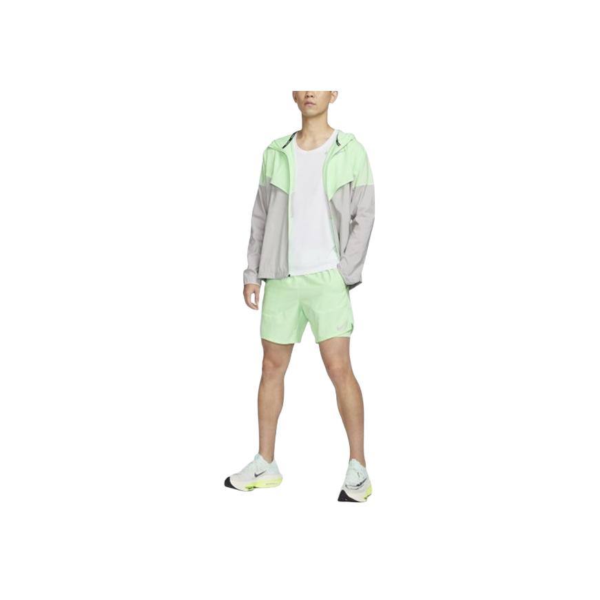 Nike Dri-Fit Solid Color Mid-Rise Two-In-One Running Casual Shorts Men Shorts Green DM4760-376