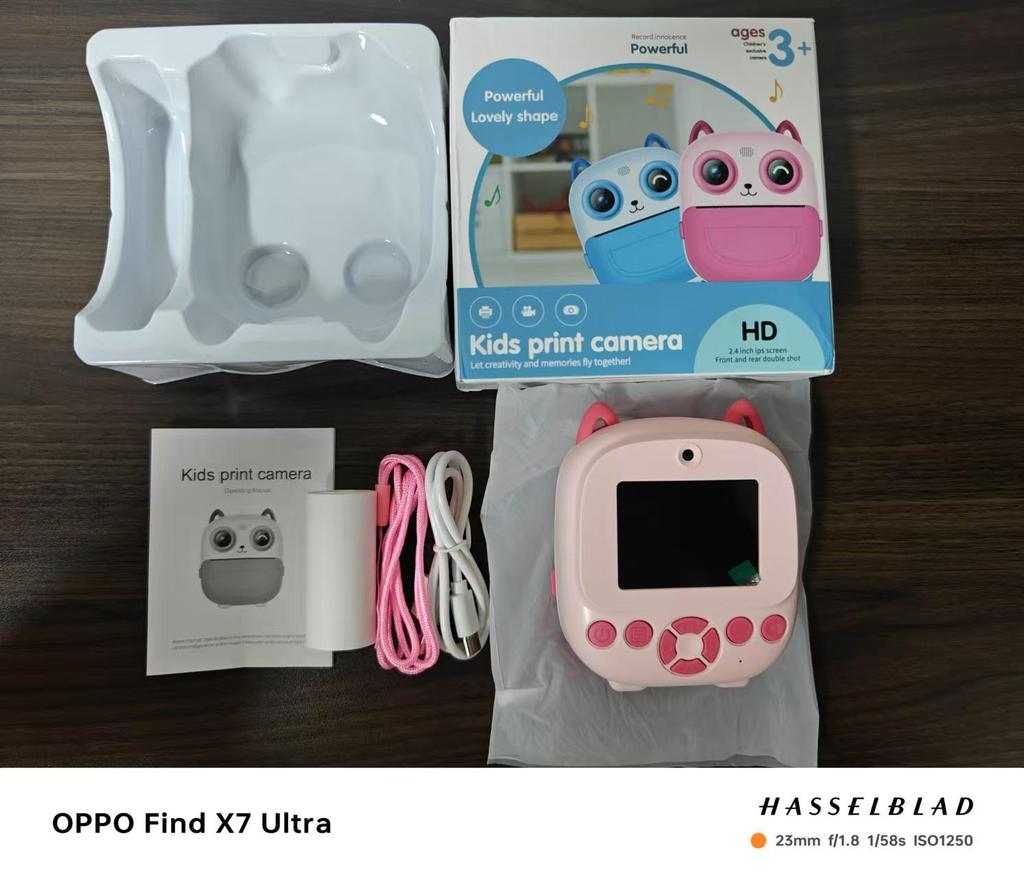 S5 HD Mini Dual Instant Camera for Kids - Thermal Cartoon Printing