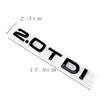 Chrome Black ABS Letters 2.0 TDI 3.0 TDI Rear Boot Trunk Logo Badge Emblem Sticker Decal For R44 A3 A4 A5 A6 Q3 Q5 Q7 S7 AH4