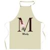 Tablier De Cuisine - Maély Lettre - Coton Épais - Imprimé En Bretagne - Liens Ajustables