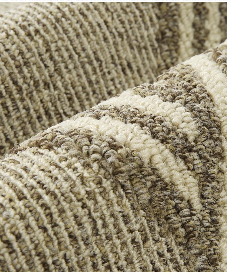 Nordic Style Dustproof Entrance Mat: Double-Layer Woven Polypropylene, Wear-Resistant, Sand-Scraper Hallway Floor Mat.