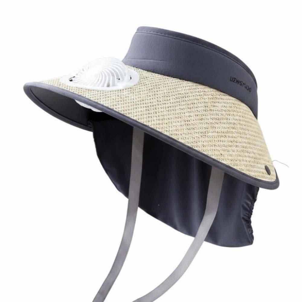Long-lasting Rechargeable Fan Hat Portable Wide Brim Fan Hat Fishing Sun Shading Cap  Travel