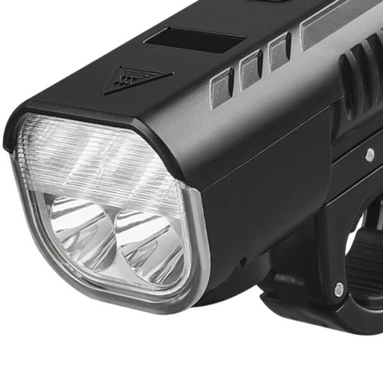 Bicycle Front Light Super Bright USB Rechargeable Quick Release Power Display High Decibel Horn Night Lighting Life Waterproof