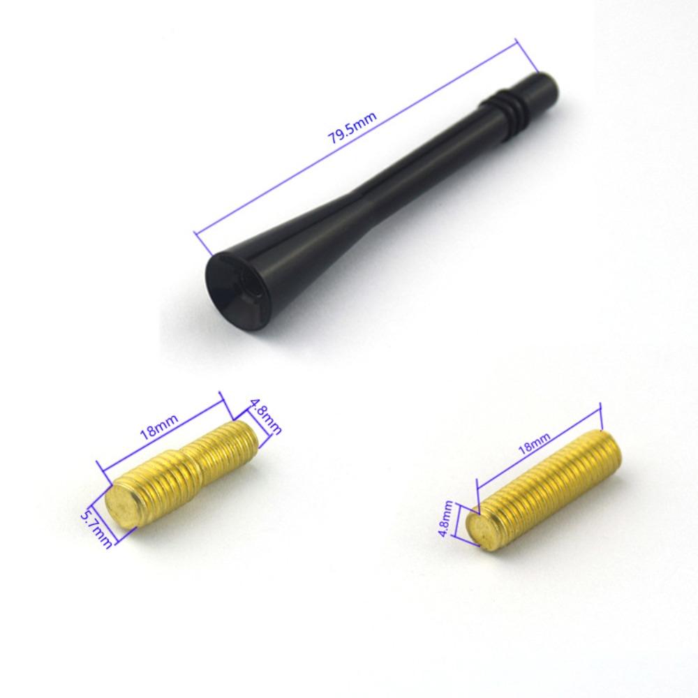 Useful Aluminum Roof Radio Antenna Car Styling Short Signal Antenna Auto Accessories Universal