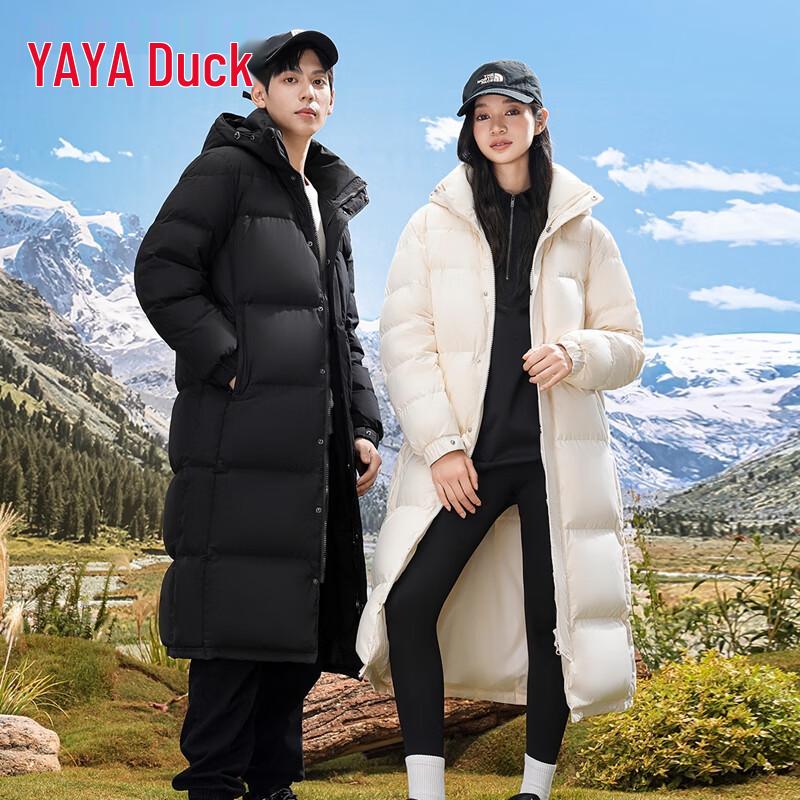 

YAYA Unisex Long Over-the-Knee Thickened Winter Down Parka M