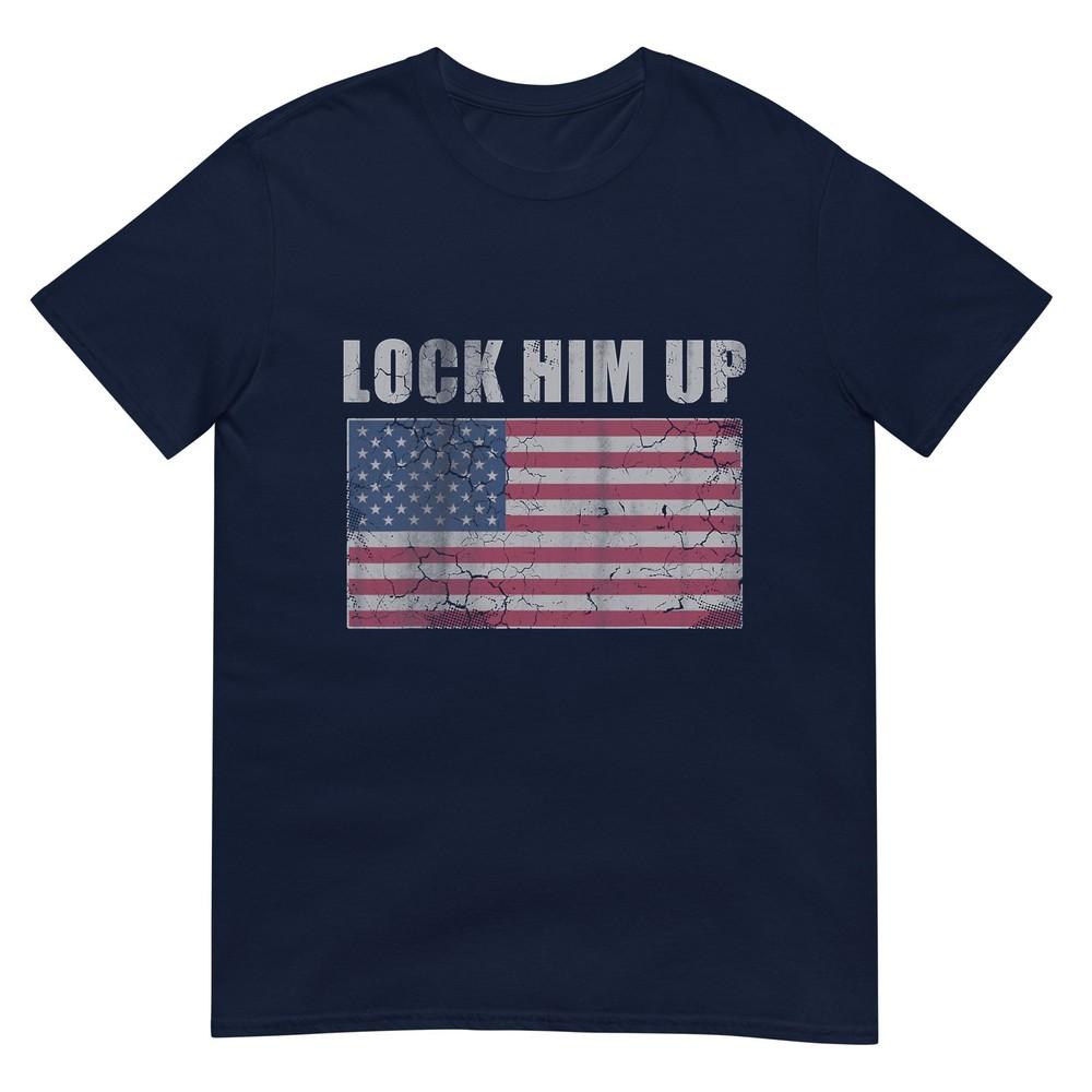 Anti Trump Patriotic Lock Him Up Individual 1 Tshirt S
