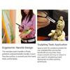 Silicone Paint Gadget with Soft Tip Sculpting Brush for Polymer Pottery Shaping