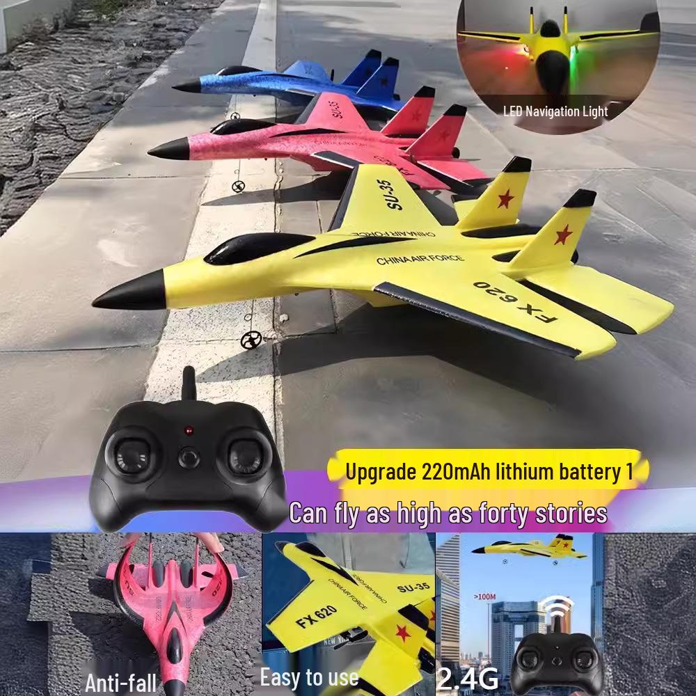 

FeiXiong FX-620 SU35 Літак-планер з пінопласту з дистанційним керуванням, стійкий до падінь. Single Battery Version