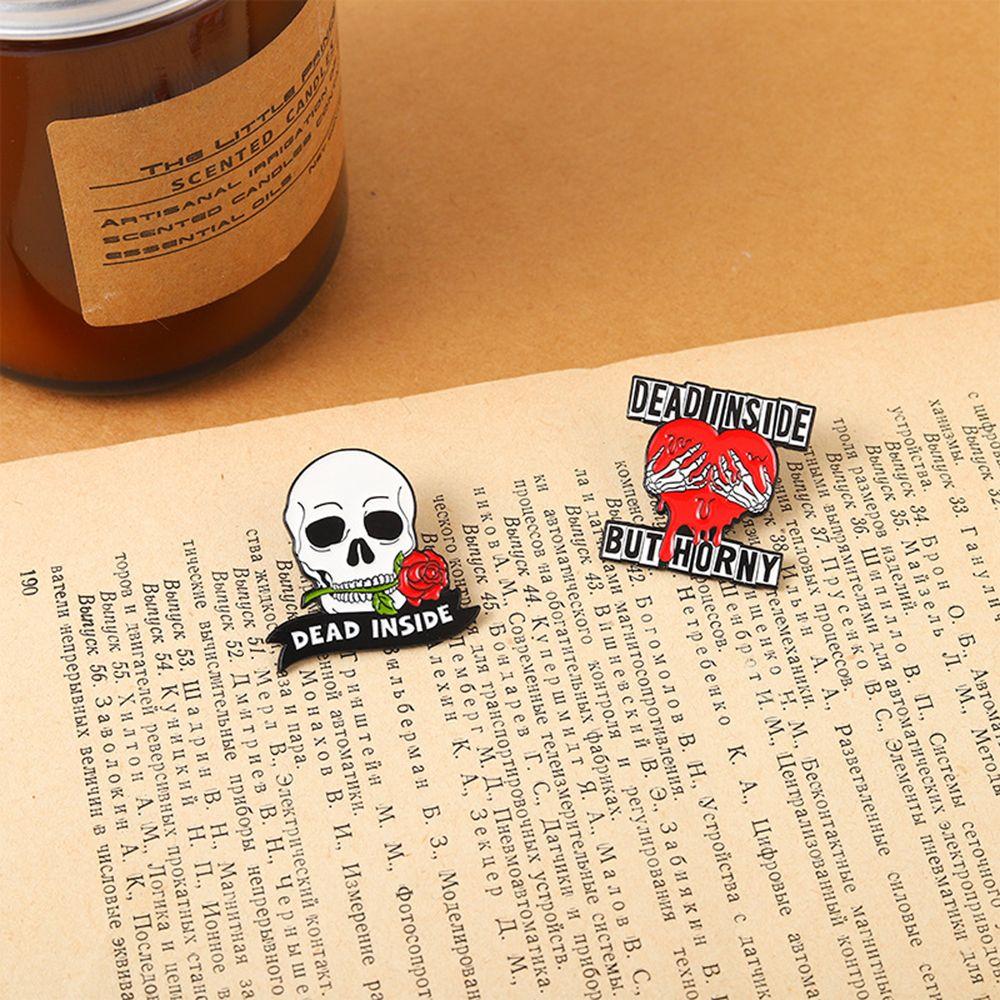 Skull Female Ghost Halloween Enamel Pins Women Scarf Pins Korean Style Brooch Clothes Decor