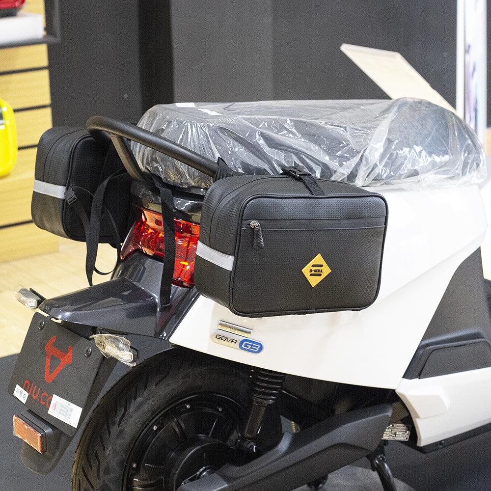 Electric Motorcycle Saddlebag Rear Seat Luggage Rack Bag