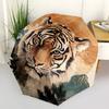 1pc Tiger Portrait Mountains Nature Artwork Umbrella with Plastic Handle,Suitable for All Seasons Umbrellaptys26062