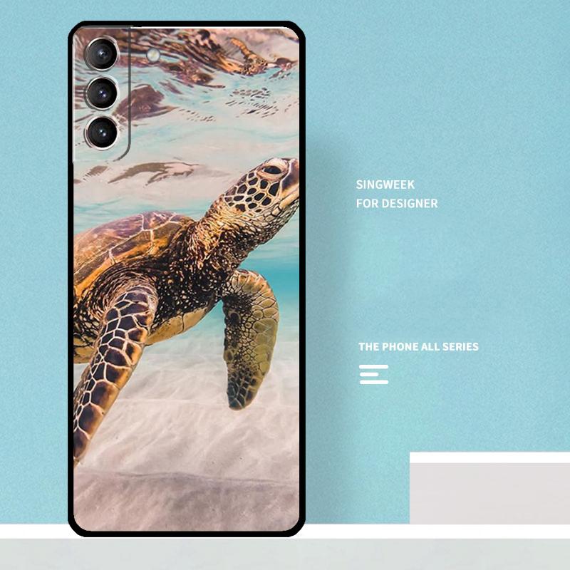 warming green turtles Case For Samsung Galaxy S25 Ultra S20 S21 S22 S23 S24 Plus S9 S10 S24 FE S25 FE Phone Cover