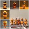 Resin Crafts Halloween Pumpkin Ornaments Cartoon Garden Halloween Pumpkin Pumpkin Statue  Home