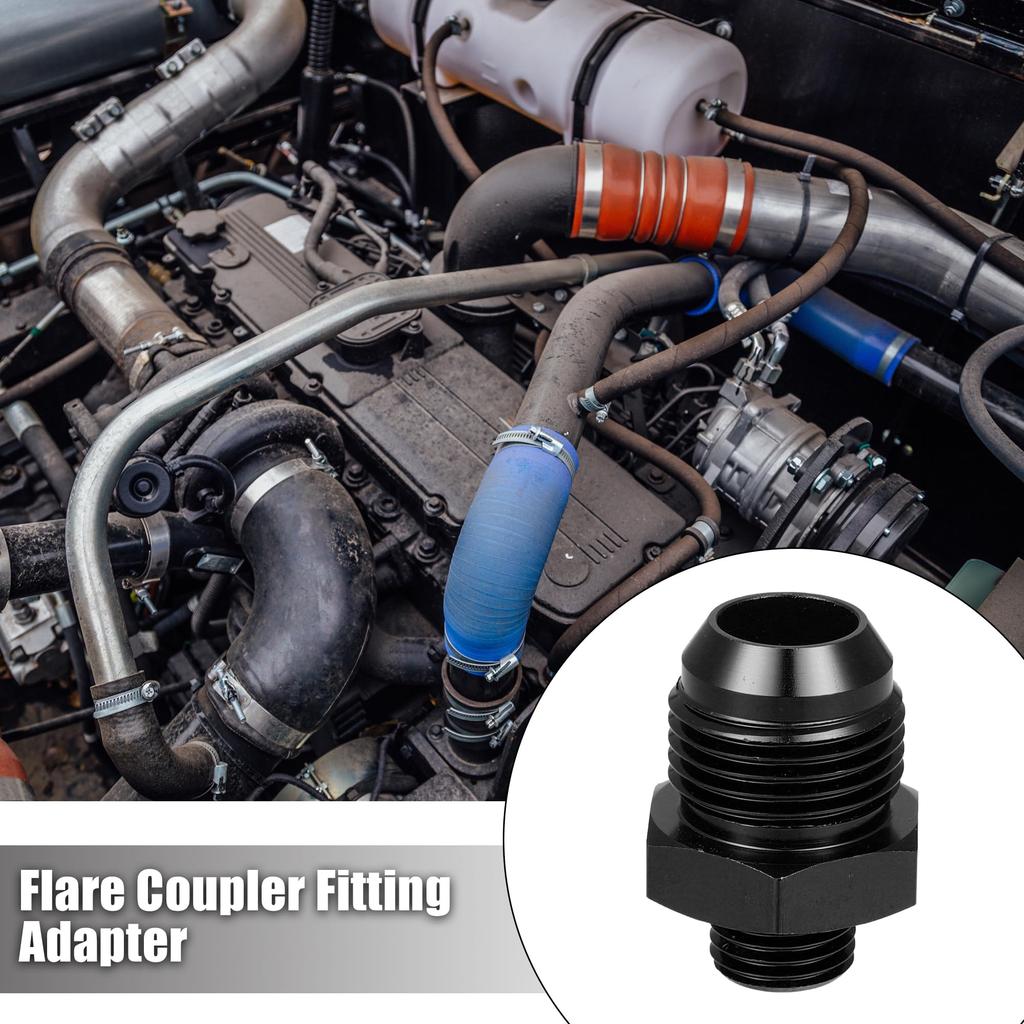 X AUTOHAUX Hose End Fitting Cooler Adapter Fitting Aluminum Alloy Car 10N Male