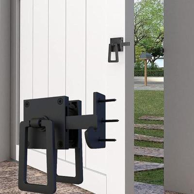 Double Sided Gate Latch, Self Locking Latch 5-13/16" Heavy Duty for Outdoor Fence