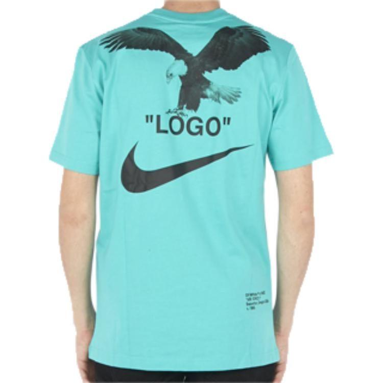 Camiseta Unisex OFF WHITE Azul Lago BQ0827-458