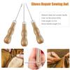 Craft 1Pcs Sewing Tool Drill Shoes Punch Hole Maker Sewing Awl Shoe Repair Needles Hand Stitcher