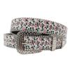 Y2K Rhinestone Pink Rose Leather Belt - European & American Style Versatile PU Waist Accessory