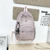 Lightweight schoolbag female solid color water-proof multi-pocket computer commuting backpack college student class travel backpack