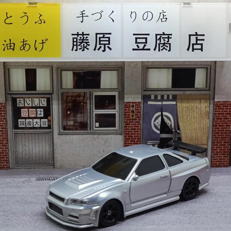 2,4G RC Drift Car 1/43 4WD Fjernkontroll Bil Høyhastighets Firehjulstrekk Radiostyrt Mini Racing Bil Modell Gutt Lekegave Gave