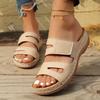 Fish Mouth Thick Bottom Slope Heel Beach Multi-color Simple Lady Summer Leaking Toes Outside Slippers