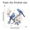 Painted Branch Flower Birds Wall Sticker Bedroom Living Room Porch Home Background Decoration Self-adhesive Decals