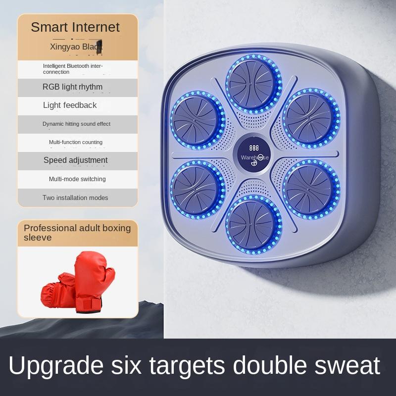 Inteligentna muzyka Bluetooth Boks Ściana docelowa Dziecięcy sprzęt do treningu bokserskiego Maszyna do boksu Sprzęt do ćwiczeń domowych Cel bokserski