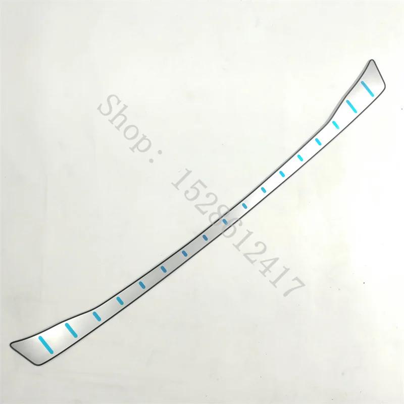 For Toyota C-HR C HR 2018 ~2024 stainless steel car Rear Bumper Protector Sill Trunk Tread Plate Trim Car Accessories