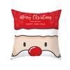 Christmas Pillow Case Wish Cartoon Print Peach Skin Christmas Pillow Home Sofa Cushion