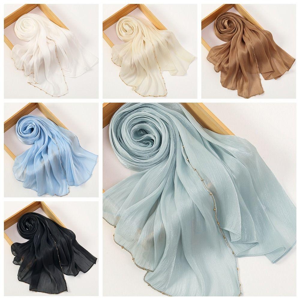 Long Wraps Shawl Chiffon Malaysia Headscarf Luxury Hijab Scarf  Female