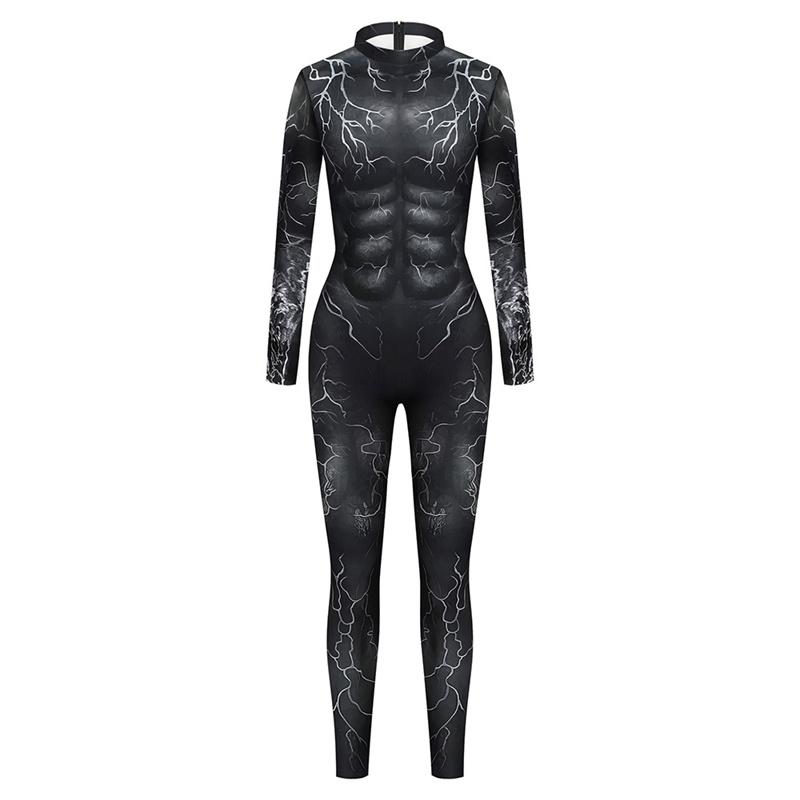 Salopetă Robot Punk Costum Pisică Unisex Petrecere Halloween Fantomă Costum Cosplay Erou Body Costum Spooky Show Ținută Costum