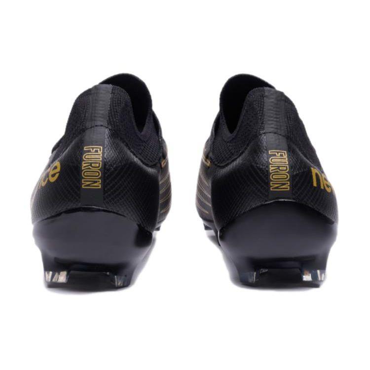 New Balance Scarpe da Calcio per Erba Sintetica Furon V7 Unisex Scarpe da Calcio Nero Oro SF2HBK7