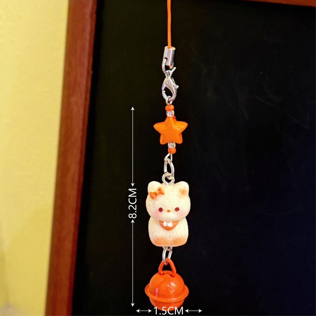 1/3 Pezzi Catenella Portachiavi Ciondolo Gatto Carino Versatile Campanellino Stella Ciondolo Gatto 3D Cartone Animato Portachiavi Ciondolo Borsa