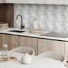 Set of Vinyl Tiles with Pattern Self-Adhesive for the Bedroom Elegant Marble Pattern 20x20x20 cm