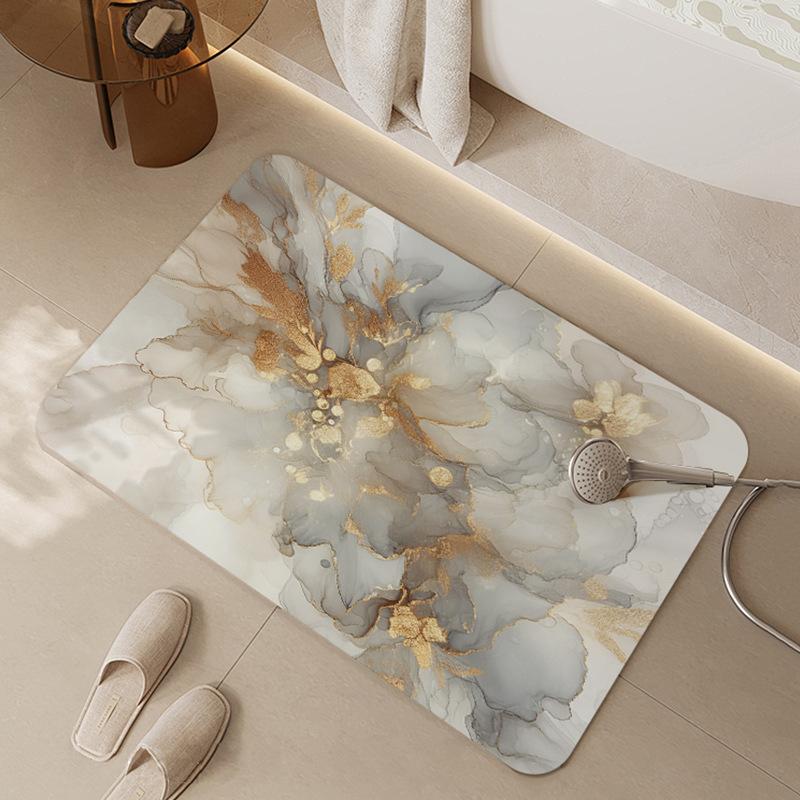 Bathroom Floor Mat Bathroom Toilet Floor Mat Door Entry Mat Carpet Toilet Absorbent Non-slip Door Mat