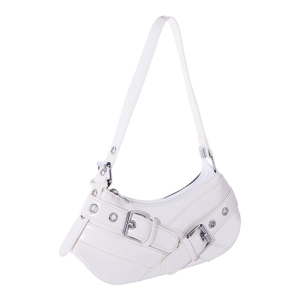 Vintage New Design Belt Buckle Armpit Bag Y2K Gothic Y2k Shoulder Bags Casual Harajuku Spicy Girls Handbag Women