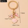 Cute Enamel Fish Keychain Marine Life Key Ring Pendant for Women Girls Handbag Decor DIY Handmade Jewelry Gift