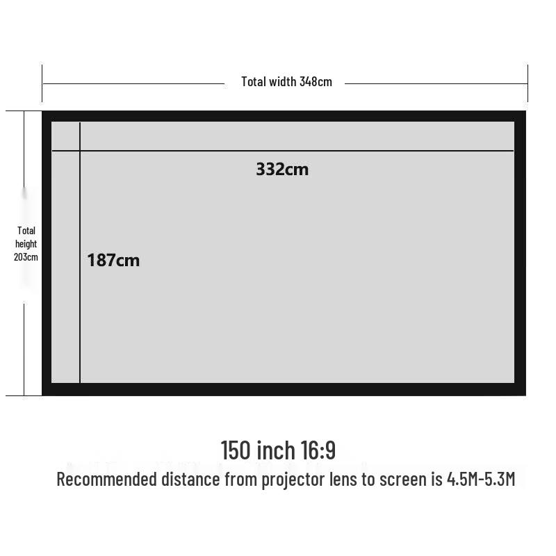 HD Anti-Light Fixed Frame Projector Screen