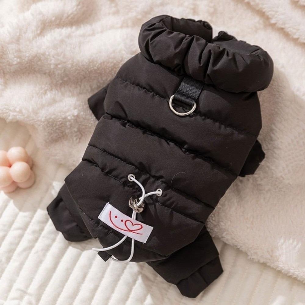Padded Cotton Dog Jumpsuit Four Legs Design Cotton-padded Jacket Winter Dog Jacket  Cold Weather