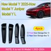 For Tesla Model 3 Y Juniper 2026 2025 Door Side Storage Box Front Rear Door Side Pocket Tray Liner Center Console Organizer Mats