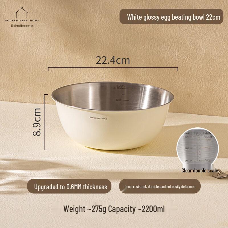 ZISIZ 316 Food-Grade Stainless Steel Kitchen Basin and Colander Set