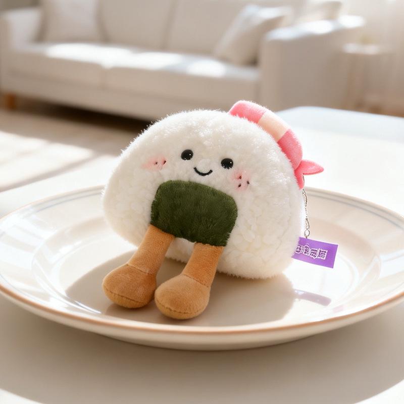 Creative Dumpling Plush Toy & Biscuit Magnet Set - Cute Gift for Children
