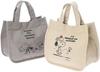 Snoopy Lunch Bag, Cute, Lightweight, Tote Bag, Simple, Solid Color, Multifunctional, Travel, Commuting, School Lunch Bag, Unisex, Unofficial (White)