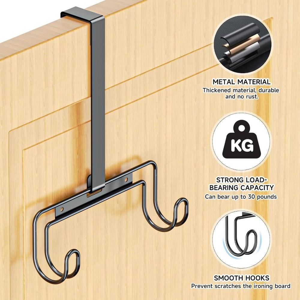 No-Punch Door Hooks Hanger Hanging Door-Back Clothing Hangers  Bedroom Accessories