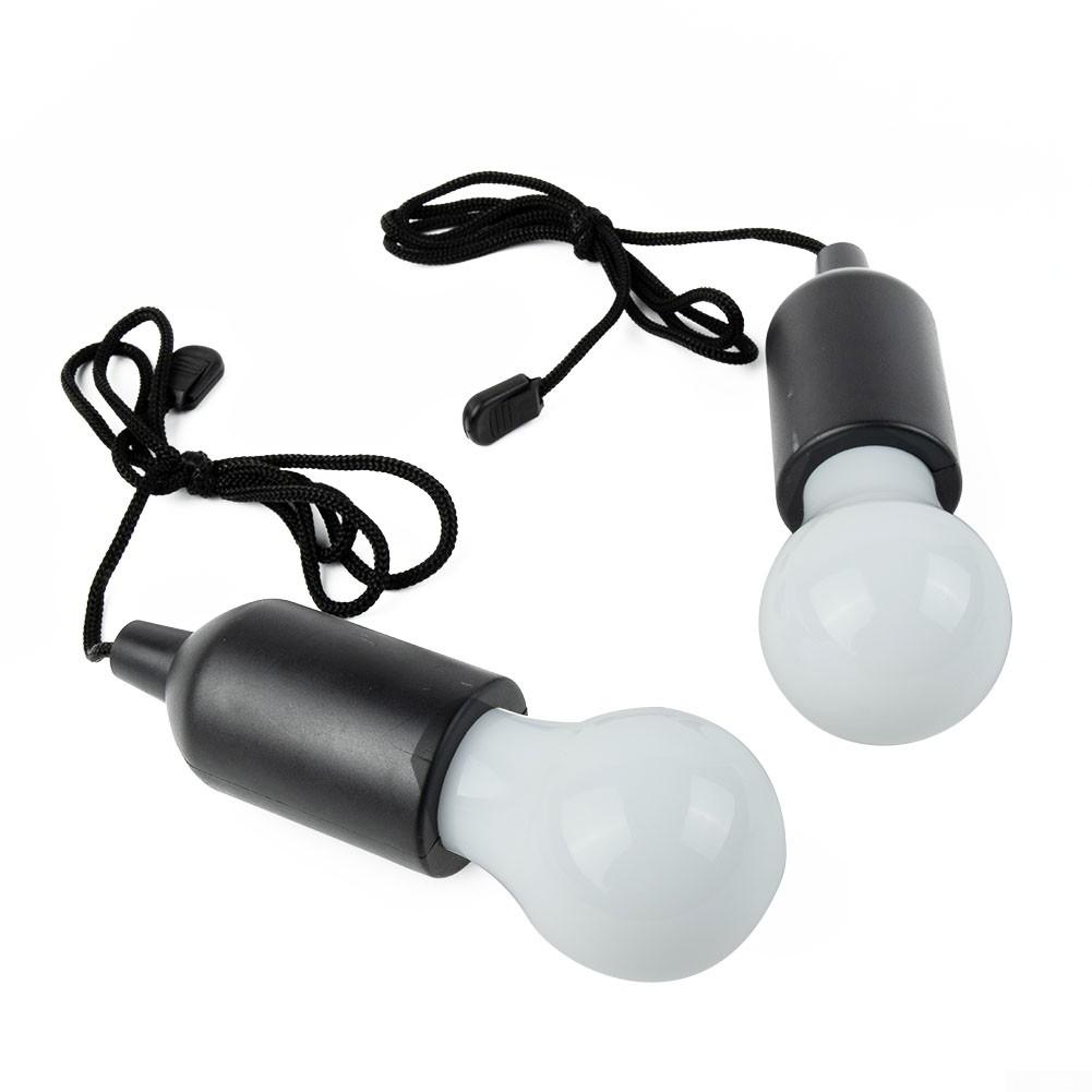 Κρεμαστό φωτιστικό LED με διακόπτη έλξης 2 τμχ Λειτουργεί με μπαταρία