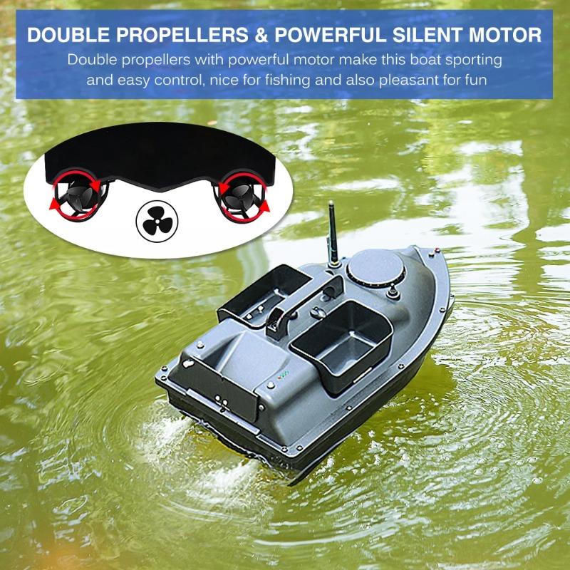12000mAh GPS Fishing Bait Boat - 3 Bait Containers, 500m Smart RC, Automatic Return Wireless Fishing Feeder