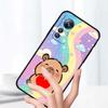 Cartoon Anime Capibala Art For Xiaomi Mi 15 14 13 13T 12 12T 12S 11 11i 11T Pro Ultra Lite 5G Black Soft Phone Case