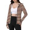 Women's Printed Ice Silk Hooded Lightweight Long Sleeve Sun  Jacket Top