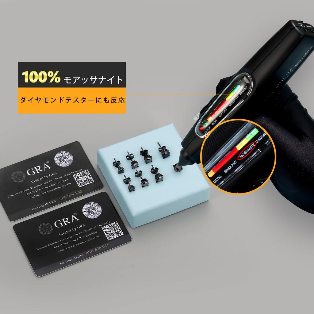 KRKC Moissanite 925 Hypoallergenic Moissanite For Both Birthday Day GRA Certification Card Earrings, Women's/Men's Earrings, Silver, Diamond, Jewelry,